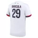 Camiseta Paris Saint-Germain Bradley Barcola 29 Hombre Segunda 24/25