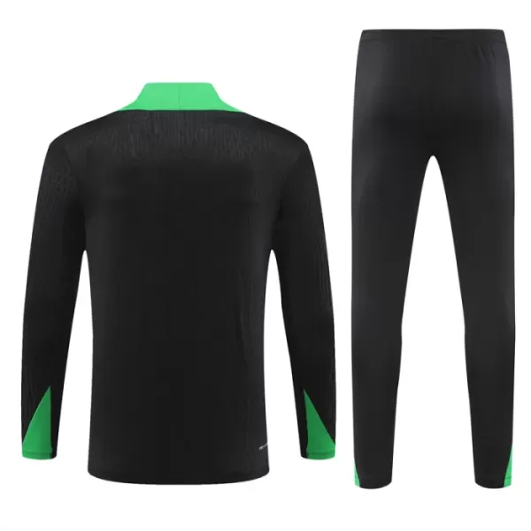 Brasil Sudadera De Entrenamiento Hombre Cremallera Cuarto 24/25 Negra