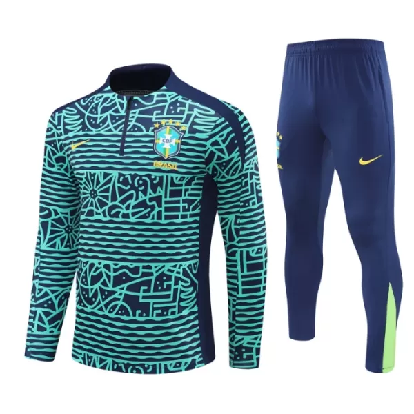 Brasil Sudadera De Entrenamiento Hombre Cremallera Cuarto 24/25 Verde