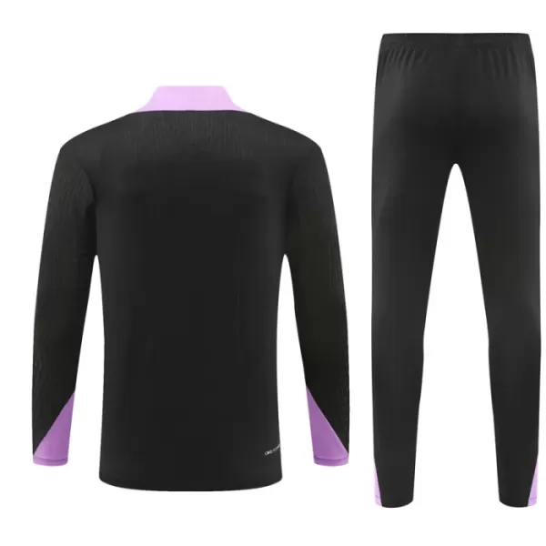 Inglaterra Sudadera De Entrenamiento Hombre Cremallera Cuarto 24/25 Negra