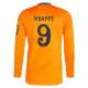 Camiseta Manga Larga Real Madrid Mbappé 9 Hombre Segunda 24/25