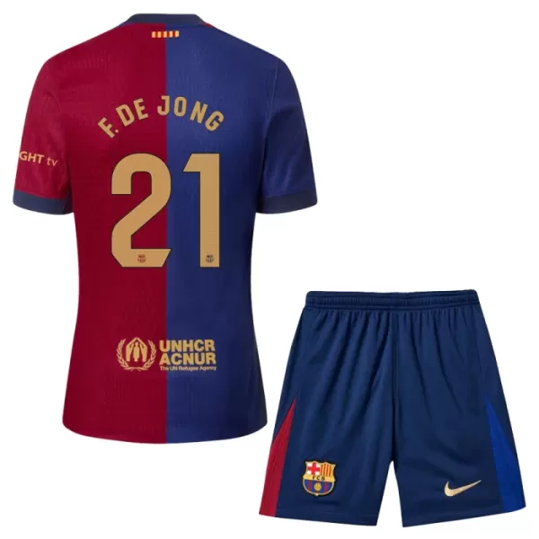 Conjunto FC Barcelona Frenkie de Jong 21 Niño Primera 24/25