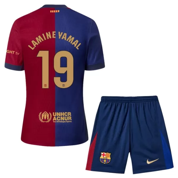 Conjunto FC Barcelona Lamine Yamal 19 Niño Primera 24/25