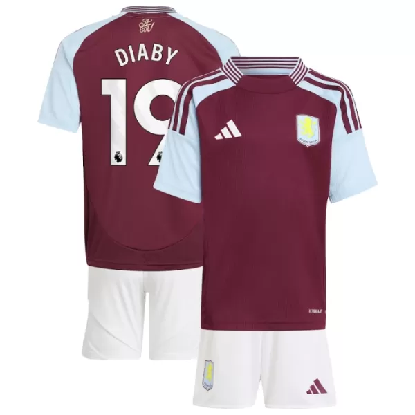 Conjunto Aston Villa Diaby 19 Niño Primera 24/25