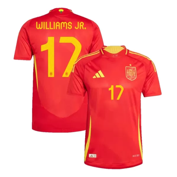 Camiseta España Williams JR 17 Hombre Primera Euro 2024