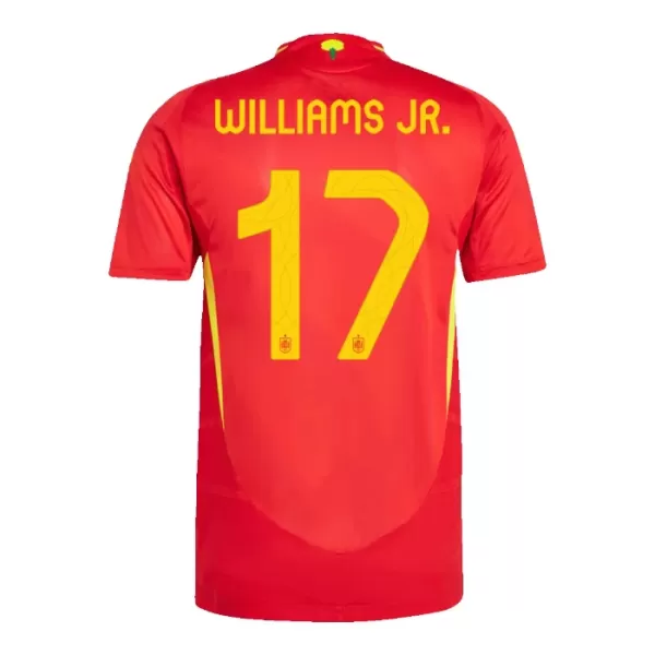 Camiseta España Williams JR 17 Hombre Primera Euro 2024