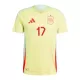 Camiseta España Williams JR 17 Hombre Segunda Euro 2024