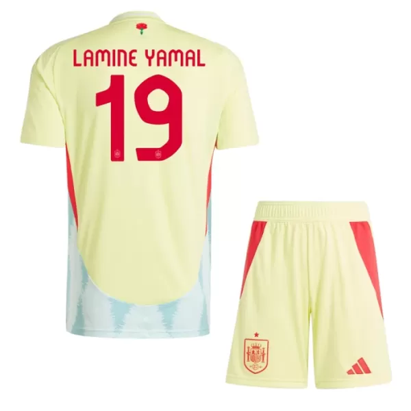 Conjunto España Lamine Yamal 19 Niño Segunda Euro 2024