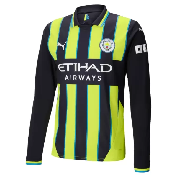 Conjunto Manga Larga Manchester City Niño Segunda 24/25