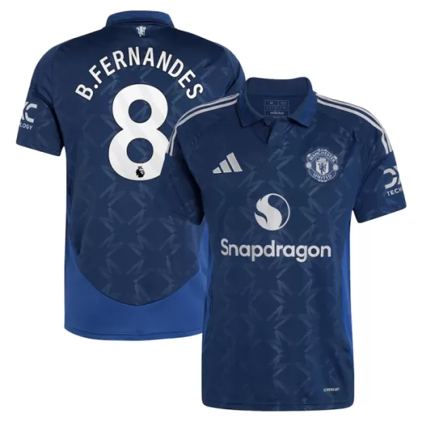 Camiseta Manchester United Bruno Fernandes 8 Hombre Segunda 24/25