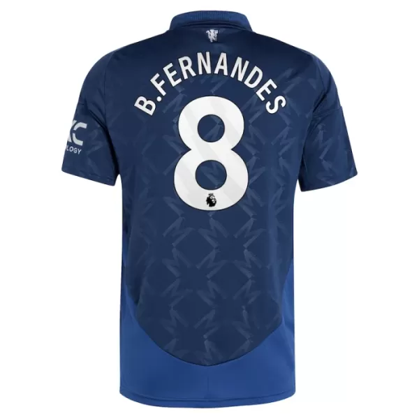 Camiseta Manchester United Bruno Fernandes 8 Hombre Segunda 24/25