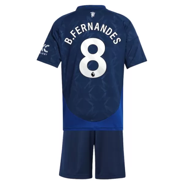 Conjunto Manchester United Bruno Fernandes 8 Niño Segunda 24/25