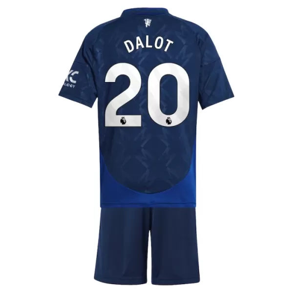 Conjunto Manchester United Dalot 20 Niño Segunda 24/25