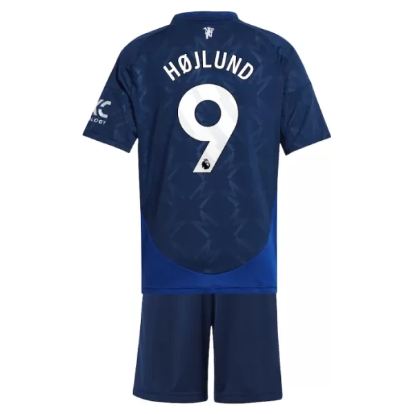 Conjunto Manchester United Højlund 9 Niño Segunda 24/25