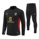 AC Milan Sudadera De Entrenamiento Hombre Cremallera Cuarto 24/25 Negra