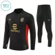 AC Milan Sudadera De Entrenamiento Niño Cremallera Cuarto 24/25 Negra