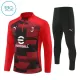 AC Milan Sudadera De Entrenamiento Niño Cremallera Cuarto 24/25 Roja