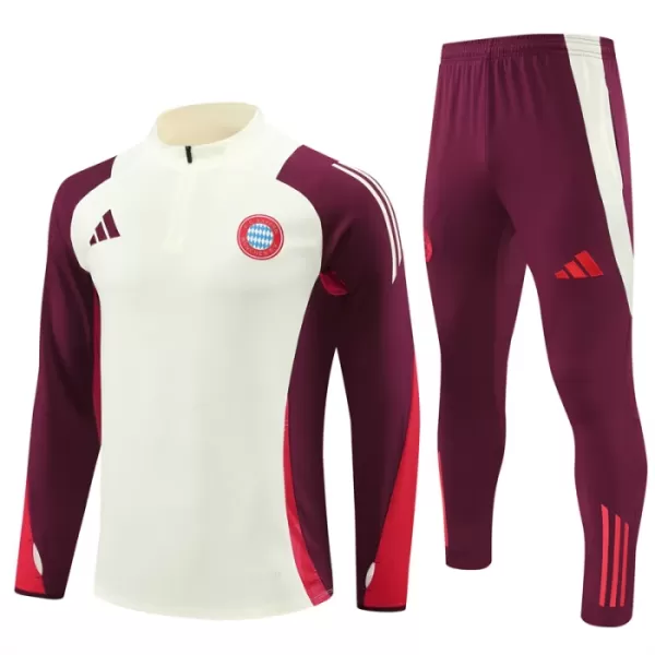 Bayern de Múnich Sudadera De Entrenamiento Hombre Cremallera Cuarto 24/25 Blanca