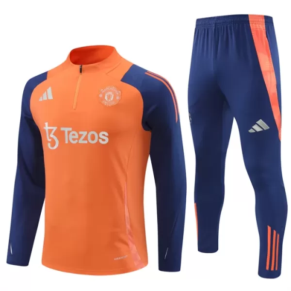 Manchester United Sudadera De Entrenamiento Hombre Cremallera Cuarto 24/25 Naranja