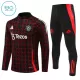 Manchester United Sudadera De Entrenamiento Niño Cremallera Cuarto 24/25 Negra