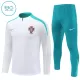 Portugal Sudadera De Entrenamiento Niño Cremallera Cuarto 24/25 Blanca