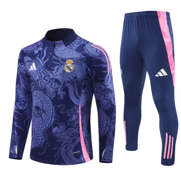 Real Madrid Dragon Sudadera De Entrenamiento Hombre Cremallera Cuarto 24/25 Navy