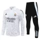 Real Madrid Sudadera De Entrenamiento Hombre Cremallera Cuarto 24/25 Blanca