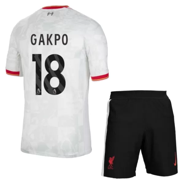 Conjunto Liverpool Gakpo 18 Niño Tercera 24/25