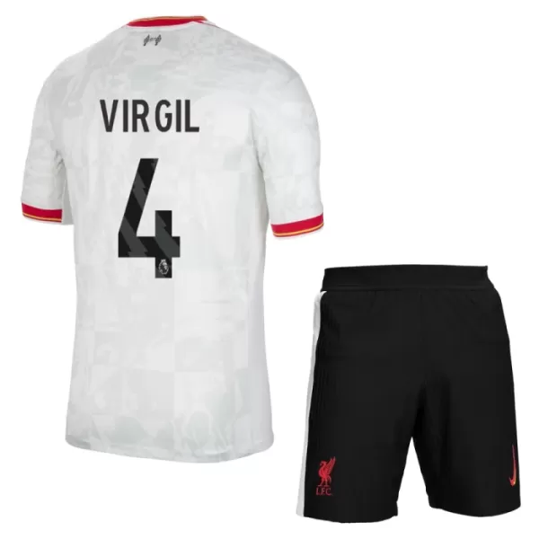 Conjunto Liverpool Virgil 4 Niño Tercera 24/25