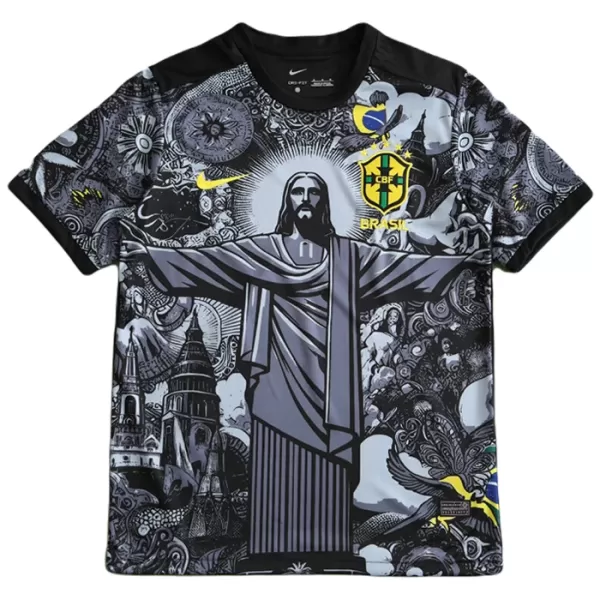 Camiseta Brasil Hombre 2024 Negra - Especial