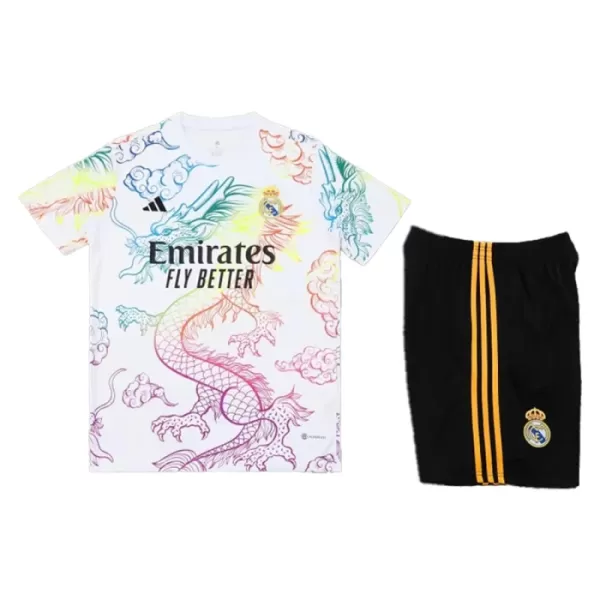 Conjunto Real Madrid Dragon Niño 24/25 Blanca