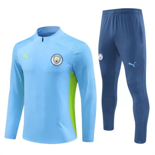 Manchester City Sudadera De Entrenamiento Hombre Cremallera Cuarto 24/25 Azul