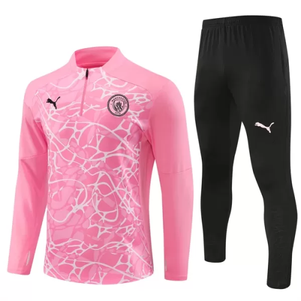 Manchester City Sudadera De Entrenamiento Hombre Cremallera Cuarto 24/25 Rosa