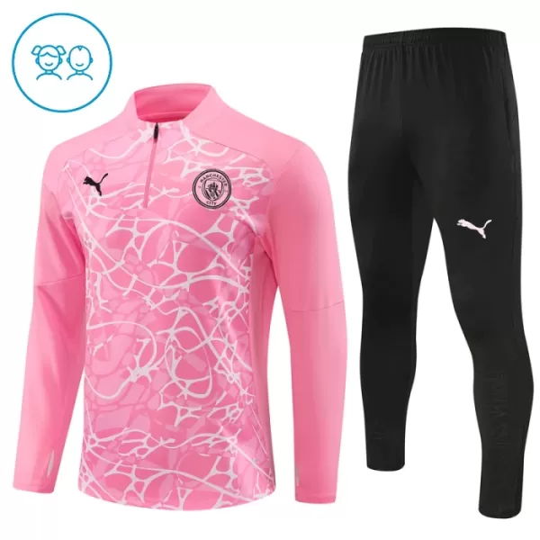 Manchester City Sudadera De Entrenamiento Niño Cremallera Cuarto 24/25 Rosa