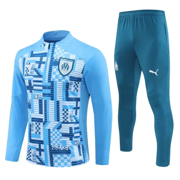 Olympique de Marseille Sudadera De Entrenamiento Hombre Cremallera Cuarto 24/25 Azul