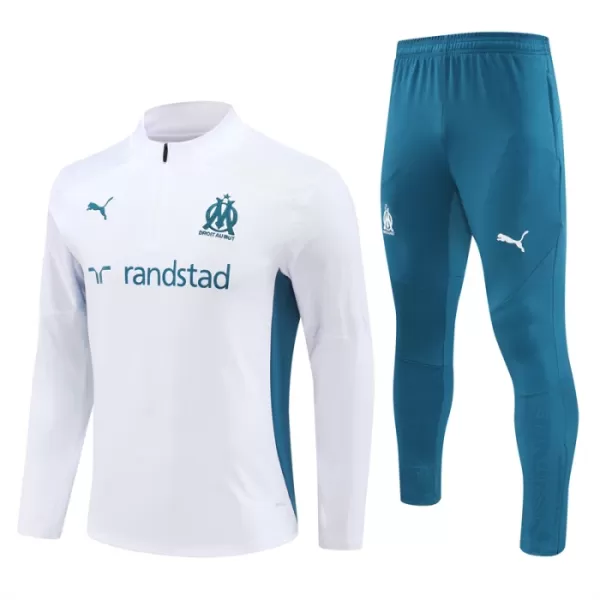 Olympique de Marseille Sudadera De Entrenamiento Hombre Cremallera Cuarto 24/25 Blanca