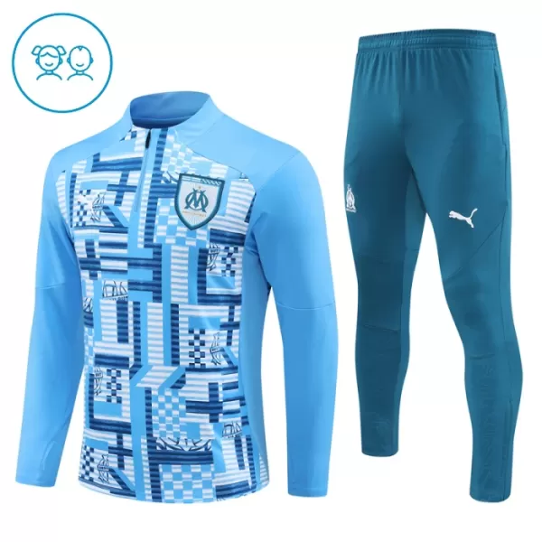 Olympique de Marseille Sudadera De Entrenamiento Niño Cremallera Cuarto 24/25 Azul