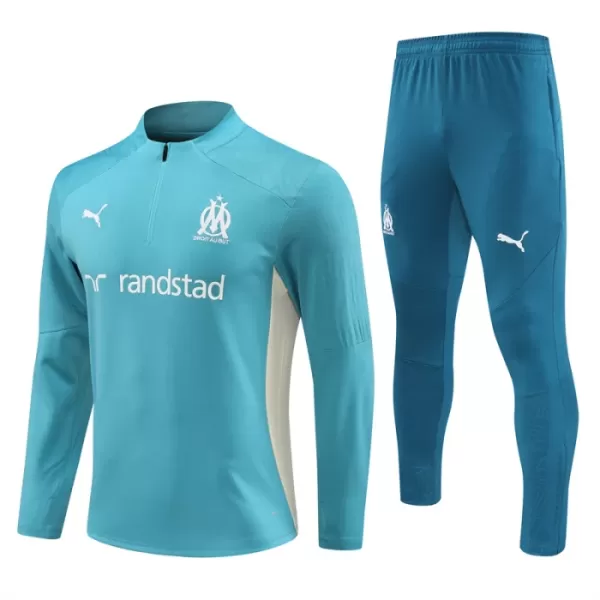 Olympique de Marseille Teal Sudadera De Entrenamiento Hombre Cremallera Cuarto 24/25