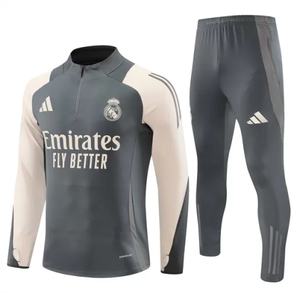 Real Madrid Sudadera De Entrenamiento Hombre Cremallera Cuarto 24/25 Gris