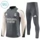 Real Madrid Sudadera De Entrenamiento Niño Cremallera Cuarto 24/25 Gris