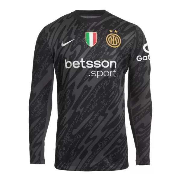 Camiseta Portero Inter Milan Hombre 24/25 Negra Manga Larga