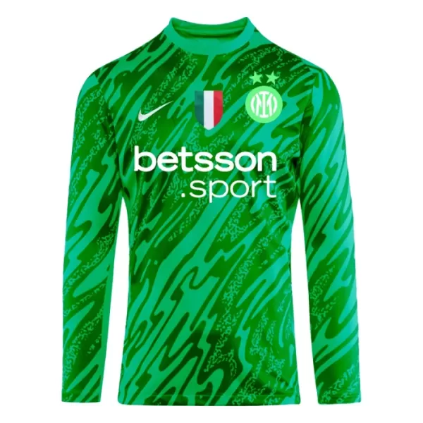 Camiseta Portero Inter Milan Hombre 24/25 Verde Manga Larga