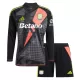 Conjunto Portero Aston Villa Niño 24/25 Negra Manga Larga