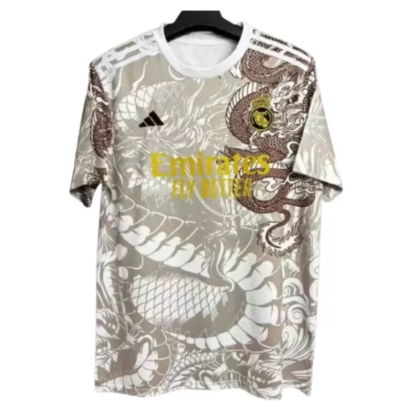 Camiseta Real Madrid Dragon Hombre 24/25 Blanca - Especial