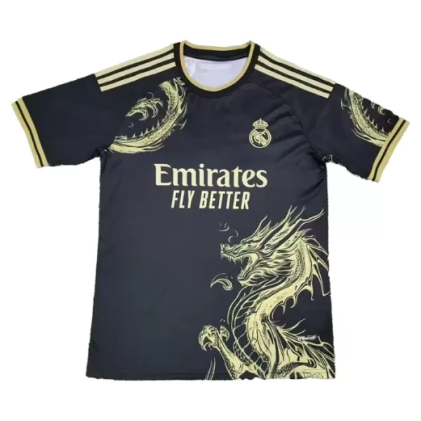 Camiseta Real Madrid Dragon Hombre 24/25 Negra - Especial