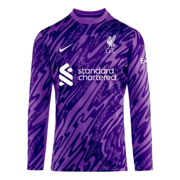 Camiseta Portero Liverpool Hombre 24/25 Púrpura Manga Larga