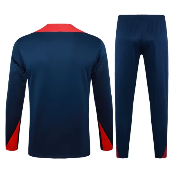 Barcelona Sudadera De Entrenamiento Hombre Cremallera Cuarto 24/25 Navy