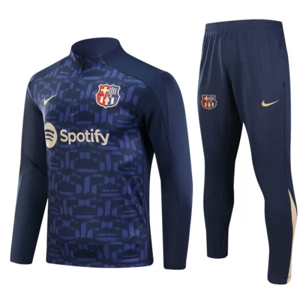 Barcelona Sudadera De Entrenamiento Hombre Cremallera Cuarto 24/25 Navy