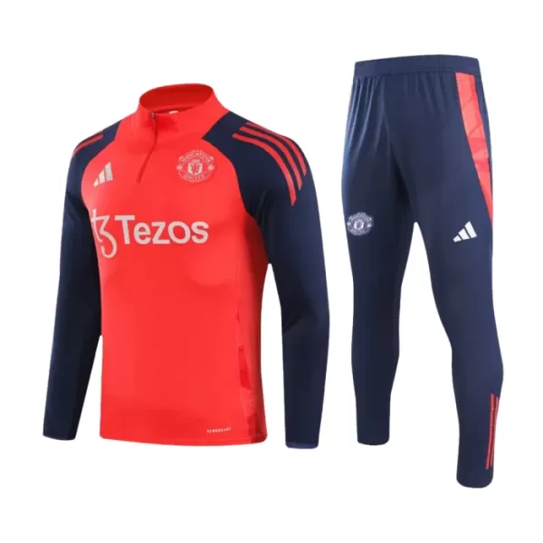 Manchester United Sudadera De Entrenamiento Hombre Cremallera Cuarto 24/25 Roja