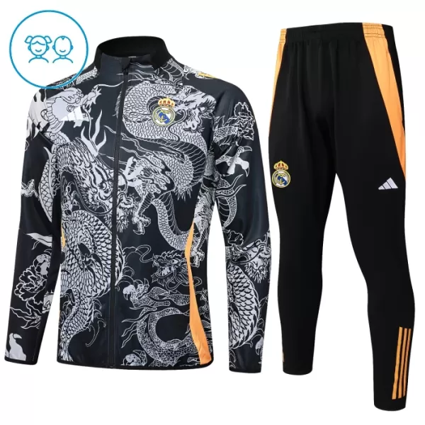 Real Madrid Dragon Conjunto De Chaqueta De Entrenamiento Niño 24/25 Negra